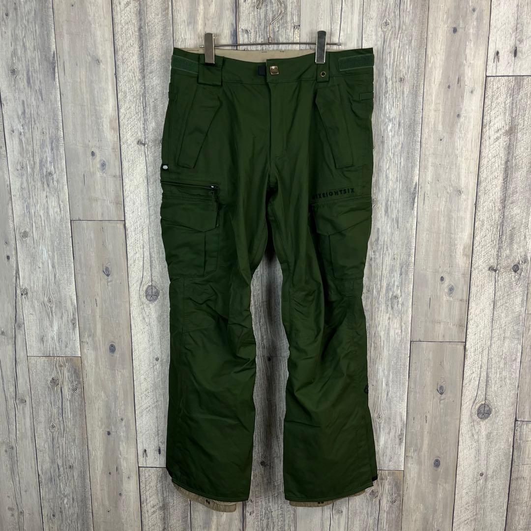686 エイトシックスティー インナー付き 撥水 スノボ スキー ウェア S
