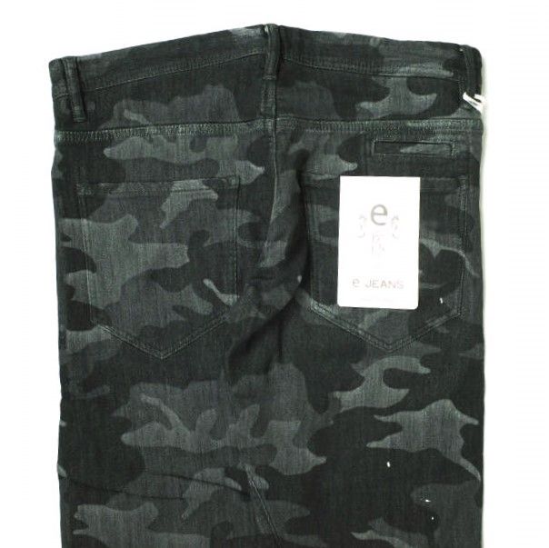 TWIST JEANS e イージーンズ 日本製 岡山児島 ペイント JEANS│YENJEANS LONGSNOUT ペイントジョグ ボトムス新古品中古e 定価35,200円 ジーンズ スキニー ジップフライ |