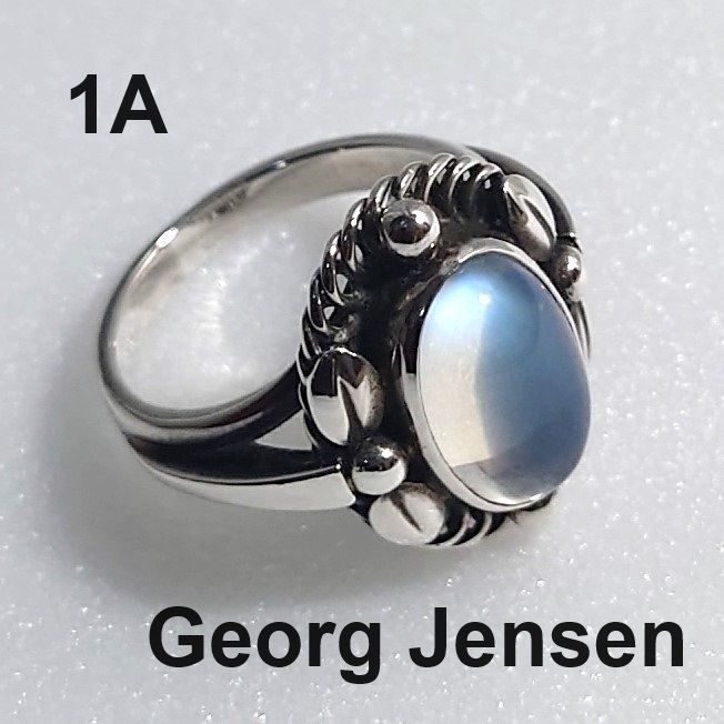 ジョージジェンセン 1A シルバーリング ムーンストーン 10号 箱付き Georg Jensen - メルカリ