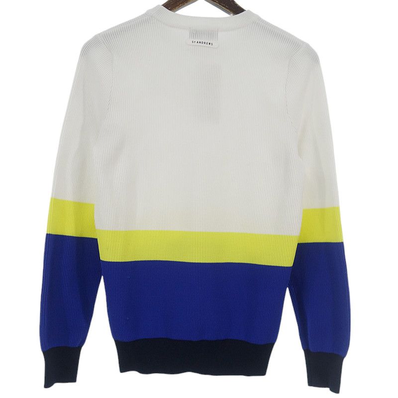 セント アンドリュース/St ANDREWS ゴルフ マルチカラー リブ ニット