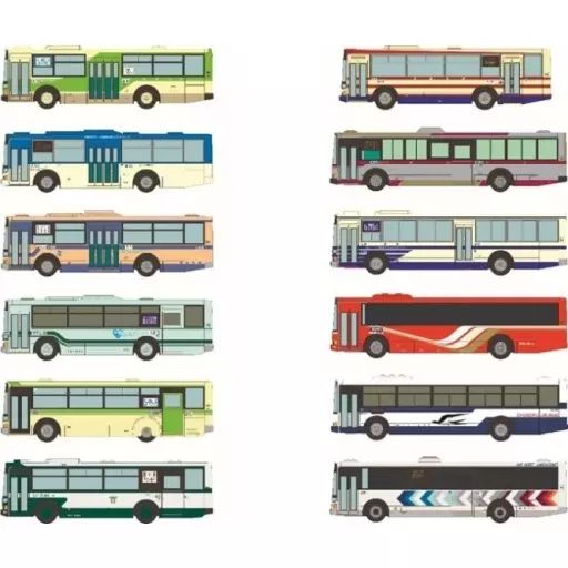 鉄道模型 BOX 1|150 ザ バスコレクション 三菱ふそう エアロスター長尺短尺編 第33弾 330189