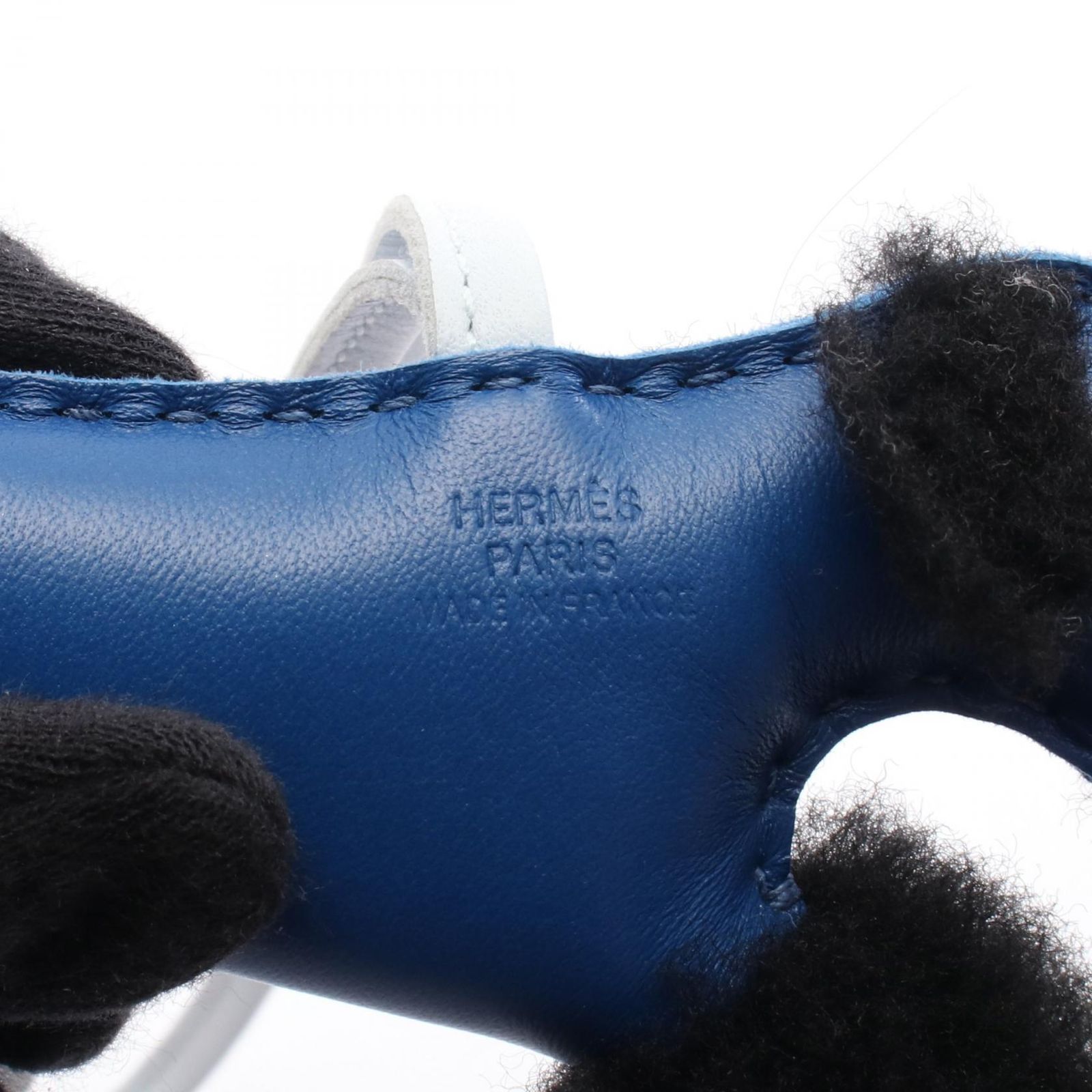 エルメス HERMES チャーム バディチャーム ブルーフランス
