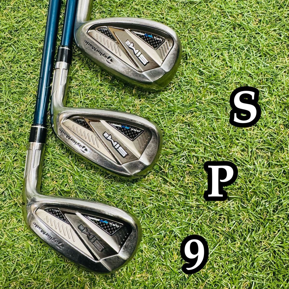 【良品】テーラーメイド シム2マックス メンズアイアンセット 7本 スチール S SIM 右用 テーラーメイド 2021年 SIM2 MAX アイアンセット 7本 (#5-9