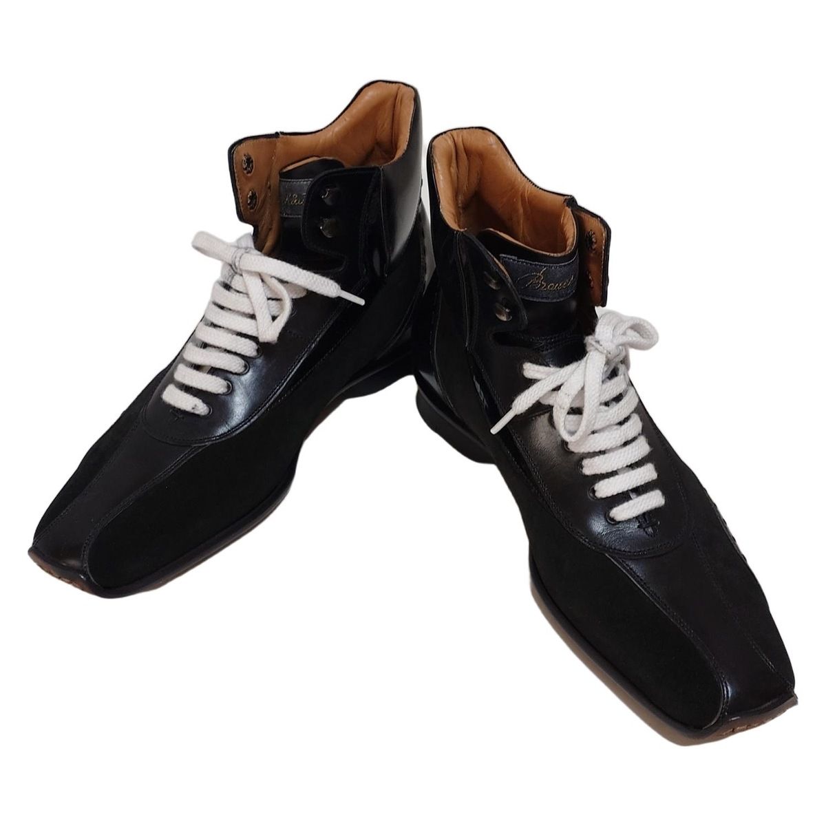 StefanoBranchini ステファノブランキーニ ショートブーツ 7 メンズ - 黒 レザー