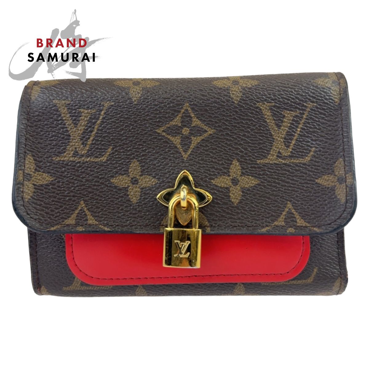 LOUIS VUITTON ルイヴィトン モノグラム ポルトフォイユ フラワー 