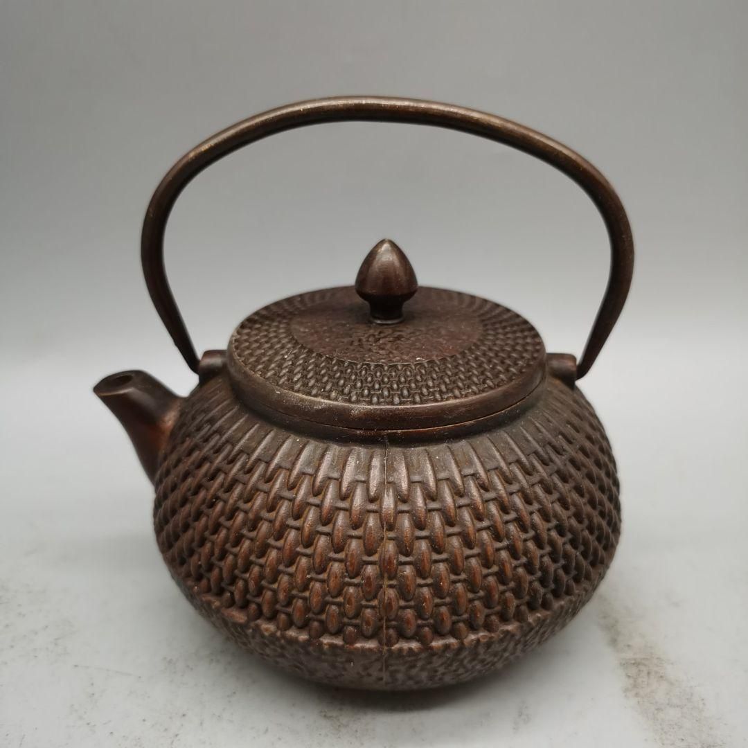 彩花鳥提梁壺  茶壺 茶道具 茶器 工芸品 美術品  置物 彩花鳥提梁壺 茶壺 茶道具 茶器 工芸品 美術品 置物