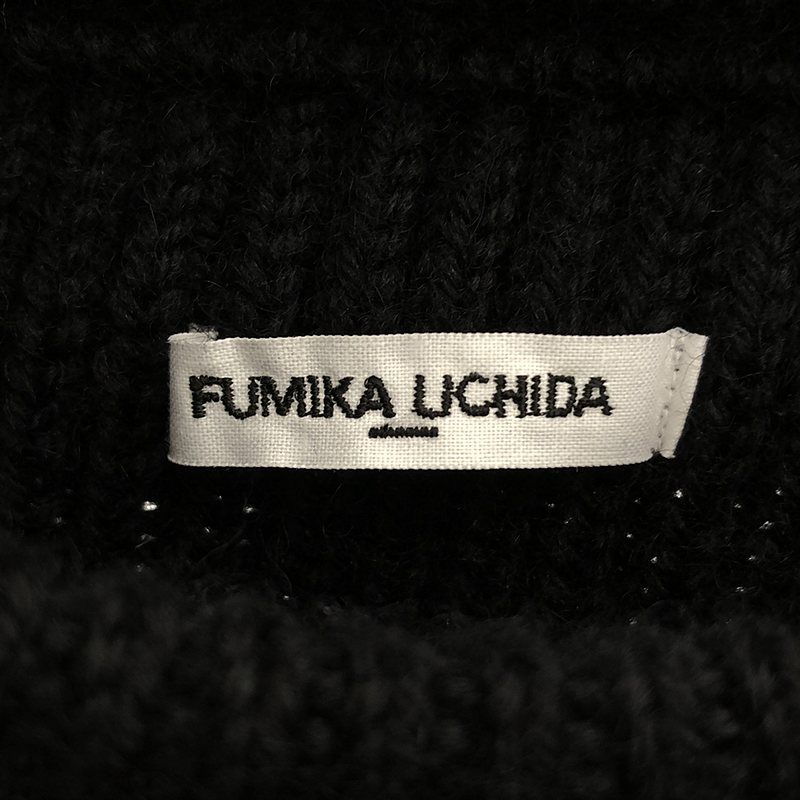 FUMIKA_UCHIDA - 【美品】  FUMIKA UCHIDA / フミカウチダ | HOODED PULL OVER ニット | 36 | ブラック | レディース 美品】 FUMIKA UCHIDA / フミカウチダ | HOODED PULL OVER