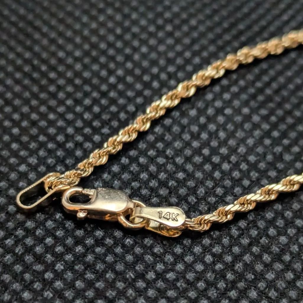 【Mateo】14カラットゴールドチェーンブレスレット withダイヤモ FRED フレッド フォース10 リンクチェーン ブレスレット 18K
