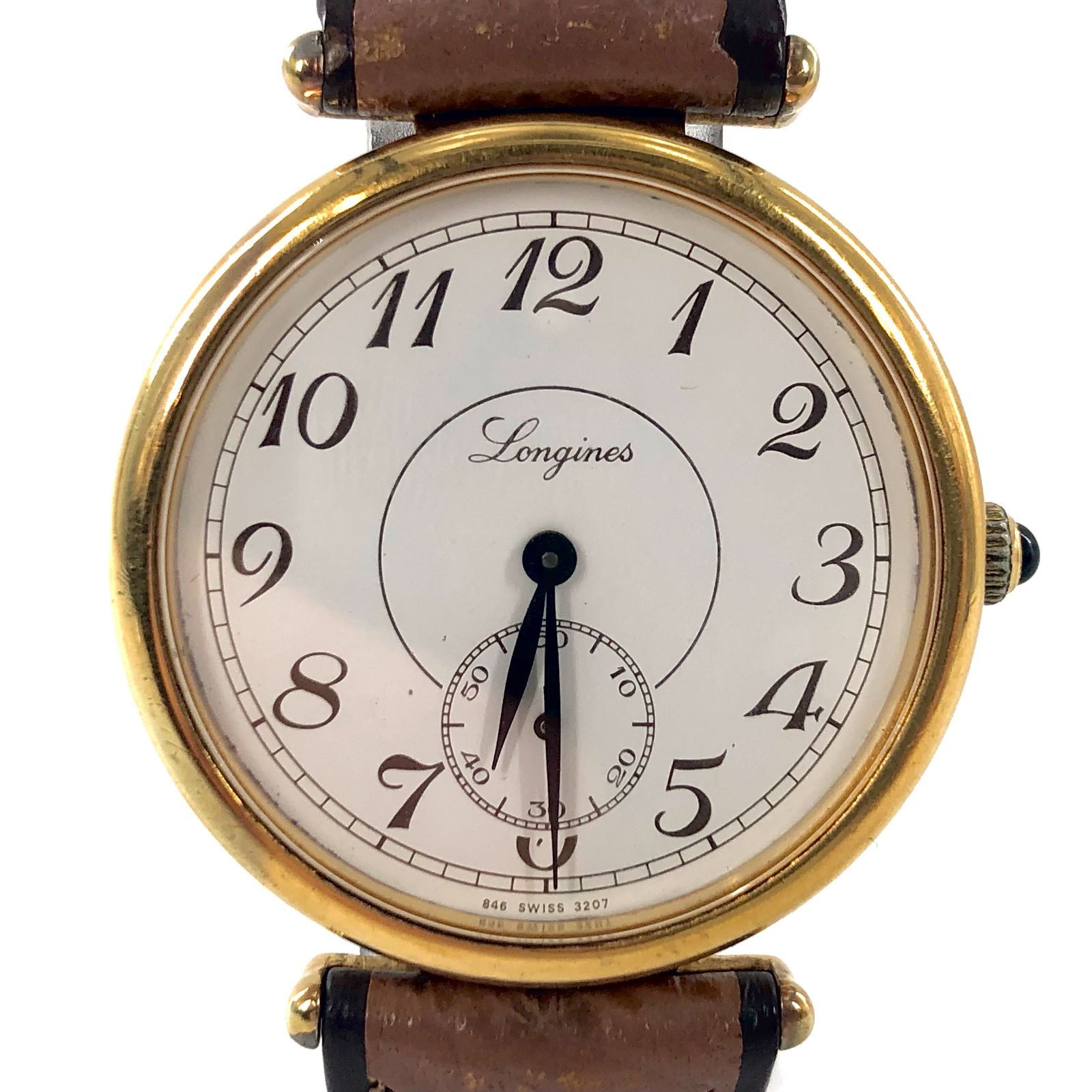 LONGINES ロンジン 846 3207 SS×レザー/手巻き スモールセコンド