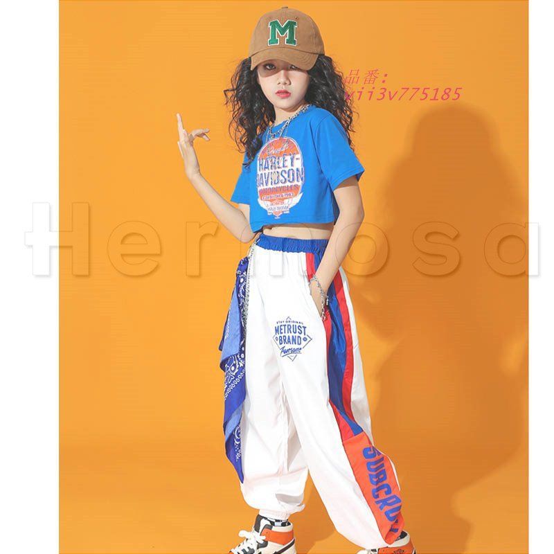 ヒップホップ キッズ キッズダンス衣装 セットアップ ダンス衣装 半袖 tシャツ 緑 ベースボール 衣装 黒 ダンス ストリート ブラウン Tシャツ tシャツの通販