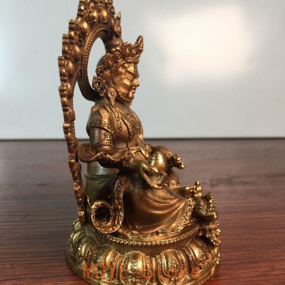 仏教美術 財宝天王仏像 密教供養仏像 開運 風水 招財 置物 工芸品 仏教美術 仏像 黄財神仏像 密教護法 供養仏像 開運 風水 招財