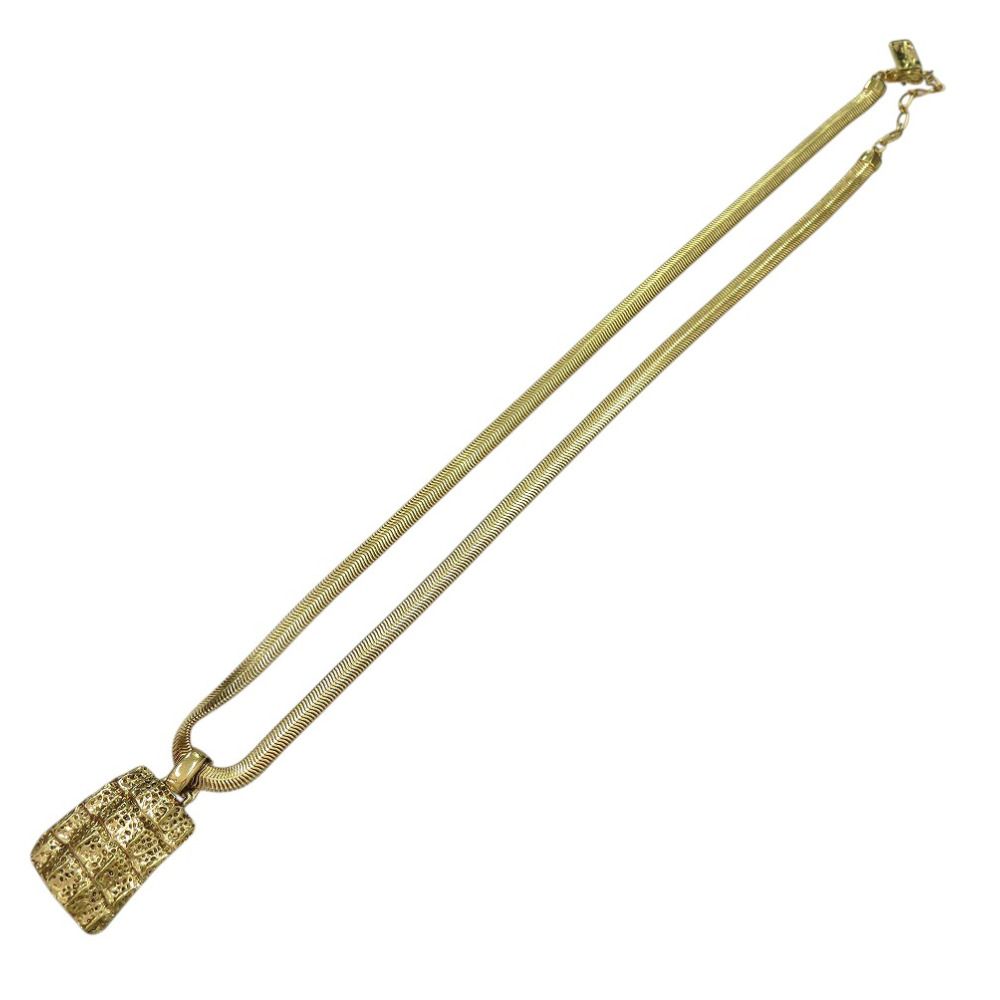 美品　YSL イブサンローラン　クロコ型押し　金金具　ロゴ型押し　ベルト 美品 YSL イブサンローラン クロコ型押し 金金具 ロゴ型押し