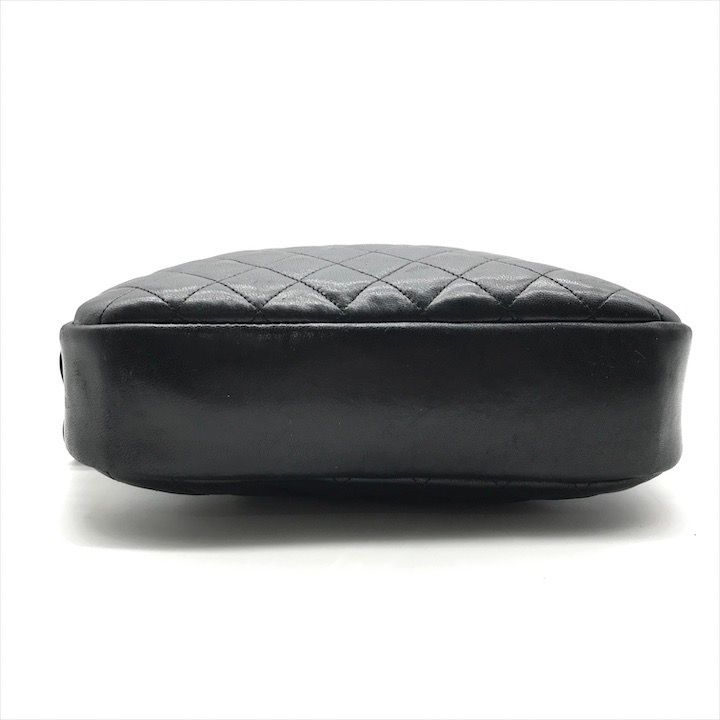 良品 CHANEL シャネル ココマーク マトラッセ ラムスキン チェーン
