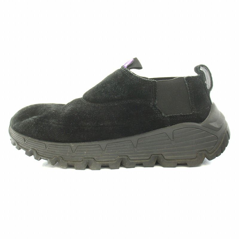 ノースフェイス パープルレーベル THE NORTH FACE PURPLE LABEL Field Leather Moc フィールドレザーモック  シューズ スリッポン サイドゴア 厚底 スエード US7 25cm 黒 ブラック NF5150N /BB - メルカリ