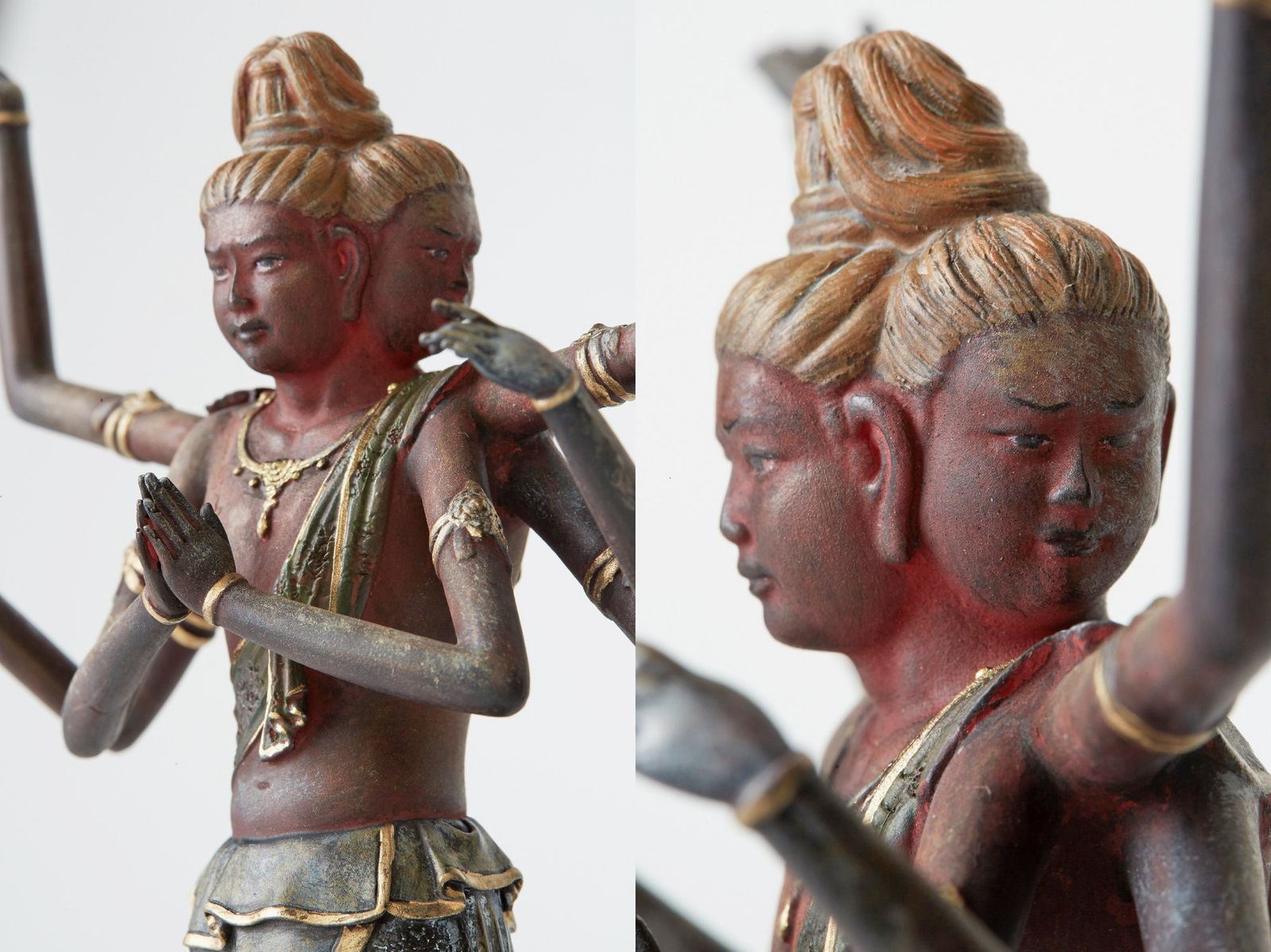 イスム 阿修羅 TanaCOCORO[掌] 置物 細密細工 仏像 仏教美術 TanaCOCORO[掌] 阿修羅 アンティークゴールド | 仏像フィギュア