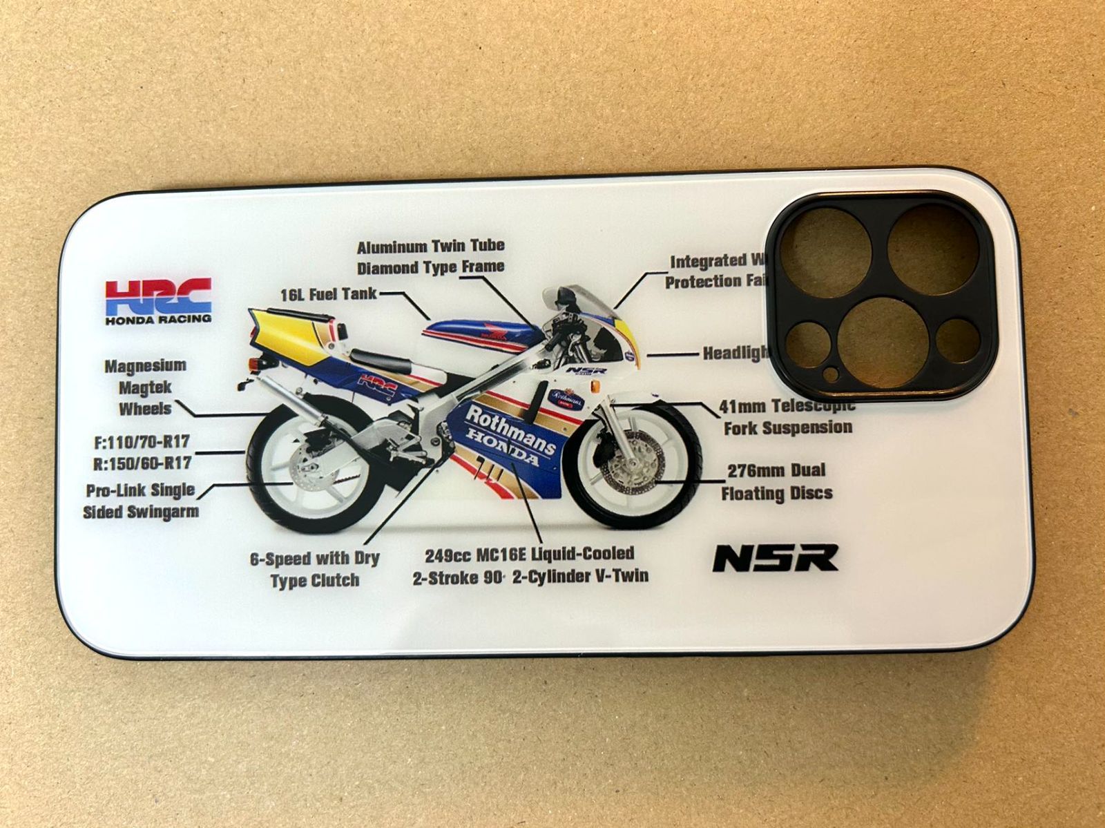 ★アウトレット新品★ iPhone 12 Pro Max用 ケース MotoGP RACING ロスマンズ Rothmans x honda HRC NSR レーシング オートバイグッズ