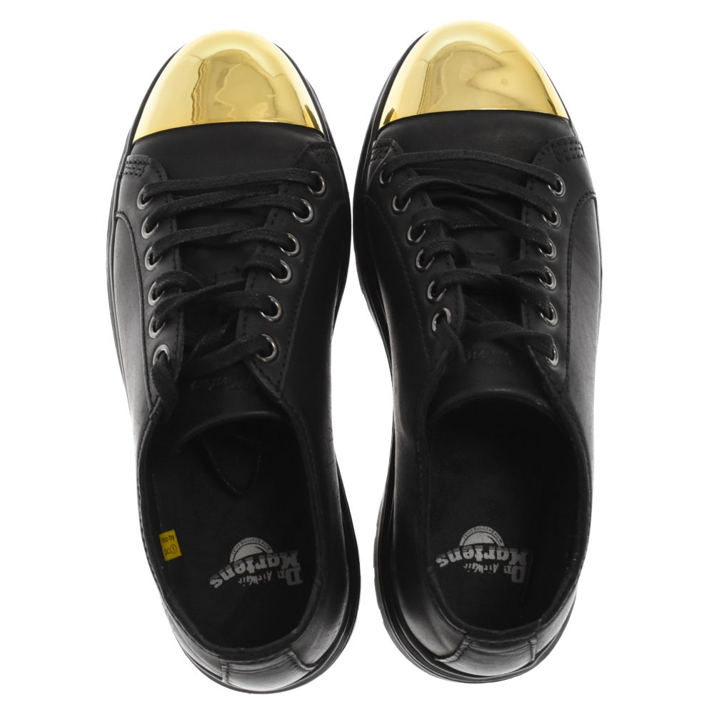 Dr.Martens (ドクターマーチン) ALEXEI アレクセイ 6ホール レザーローカットスニーカー ブラック/ゴールド SK11S レディース  - メルカリ