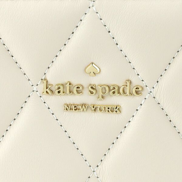 新品 ケイトスペード kate spade 2つ折り財布 SMOOTH QUILTEDLEATHER EDIUM COMPACT BIFOLD WALLET パーチメント 新品 ケイトスペード kate spade 2つ折り財布 SMOOTH QUILTEDLEATHER