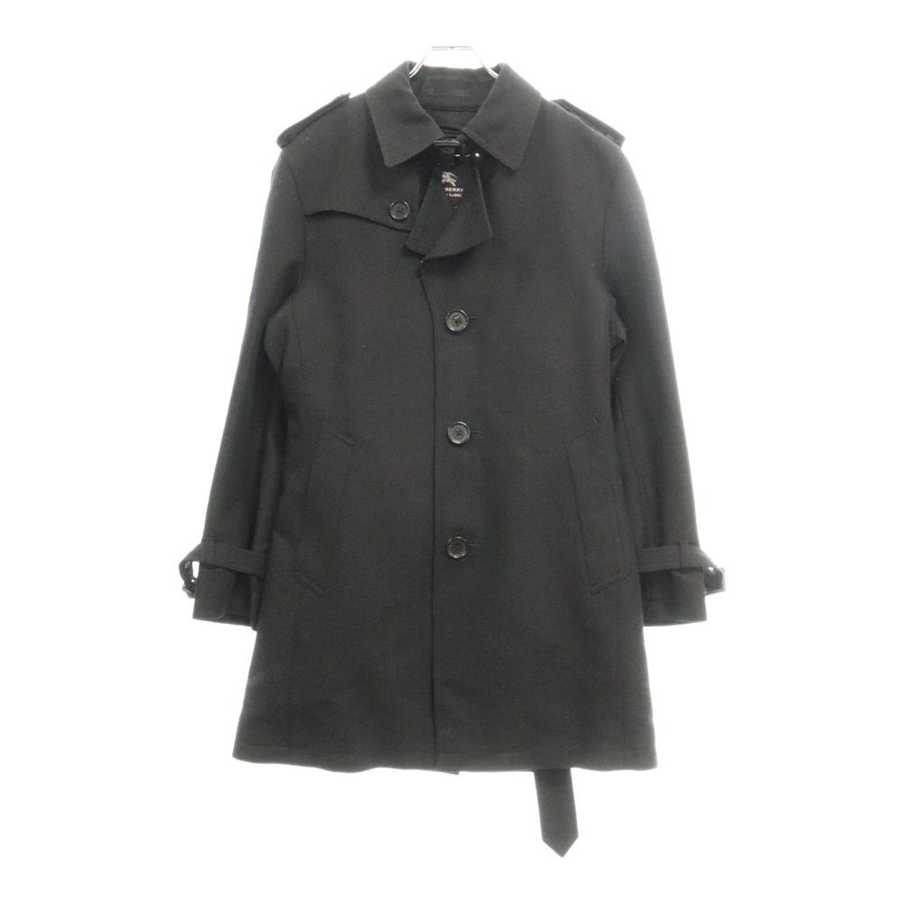 BURBERRY BLACK LABEL (バーバリー ブラックレーベル) チェック地ライナートレンチコート ブラック ウール D1B73-202-09