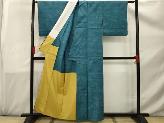 平和屋着物●上質な紬　横段文　胴抜き仕立て　正絹　逸品　CAAW7398yc 平和屋着物○上質な紬 横段文 胴抜き仕立て 正絹 逸品 CAAW7398yc