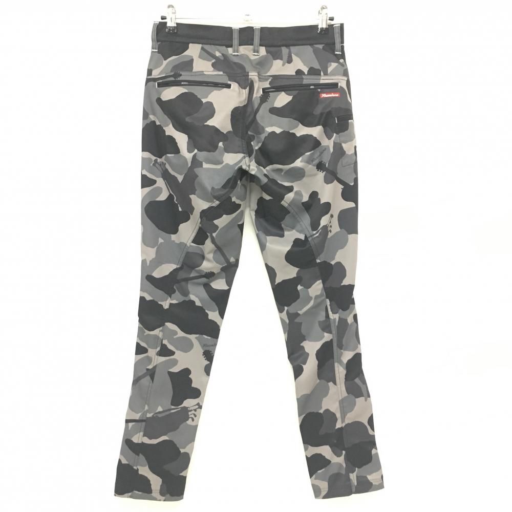【美品】RUSSELLUNO ラッセルノ パンツ ブラック グレー 迷彩柄 Russeluno ラッセルノ パンツ グレー×黒 カモフラ 迷彩 メンズ 3