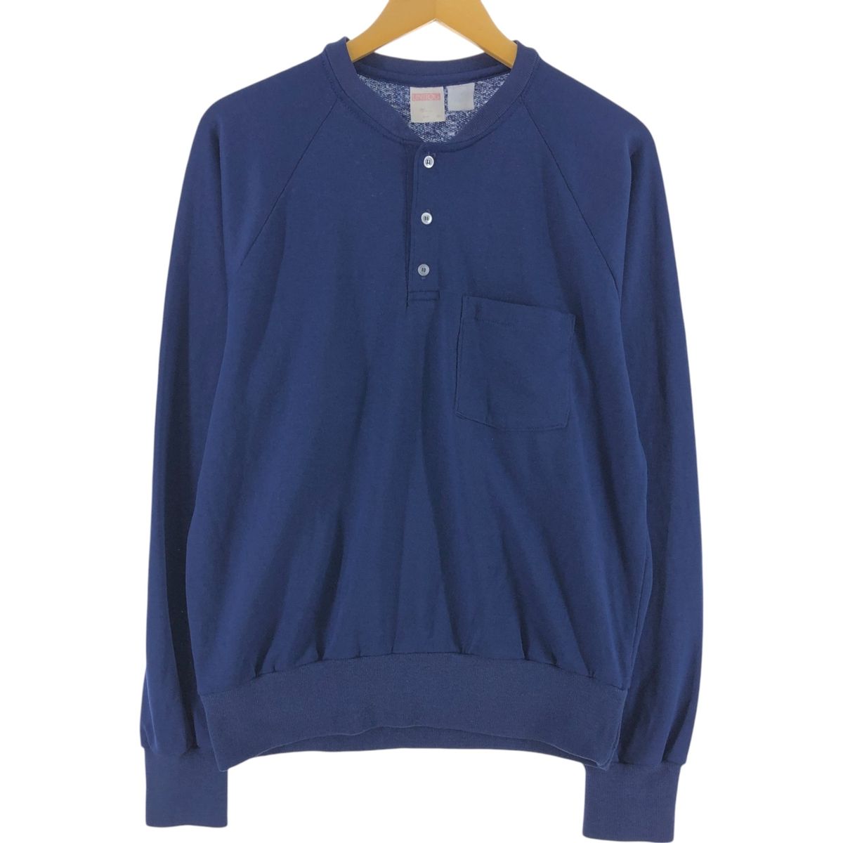 (古着)90〜00s ヘンリーネックスウェット 無地　ブランク cityboy 古着)90〜00s ヘンリーネックスウェット 無地 ブランク cityboy