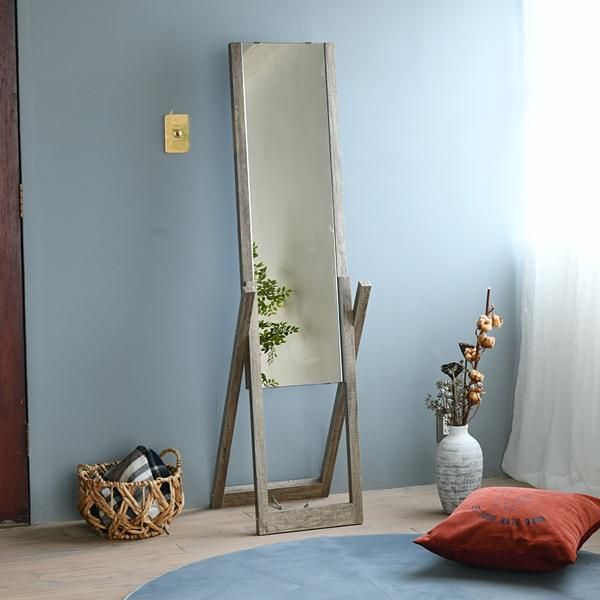 割れない鏡 フィルムミラー ダンス2734 鏡160×80cm全身鏡 姿見 黒 2734