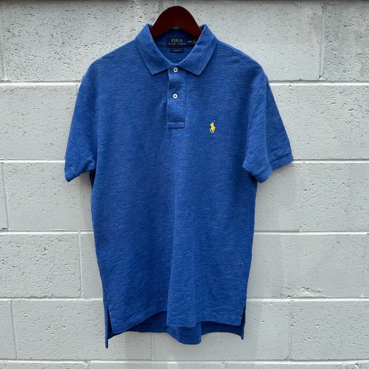 【雷市場（ポンジャン）商品韓国直送】100 ポロ Ralph Lauren(ラルフローレン) ぼかし 青 PK 半袖 ポロTシャツ