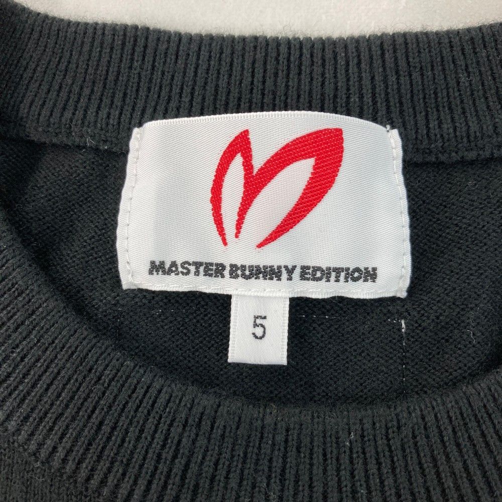 サイズ：5 MASTER BUNNY EDITION マスターバニーエディション  ニット セーター  ブラック系 [240101465122] ゴルフウェア メンズ ストスト サイズ：5 MASTER BUNNY EDITION マスターバニーエディション