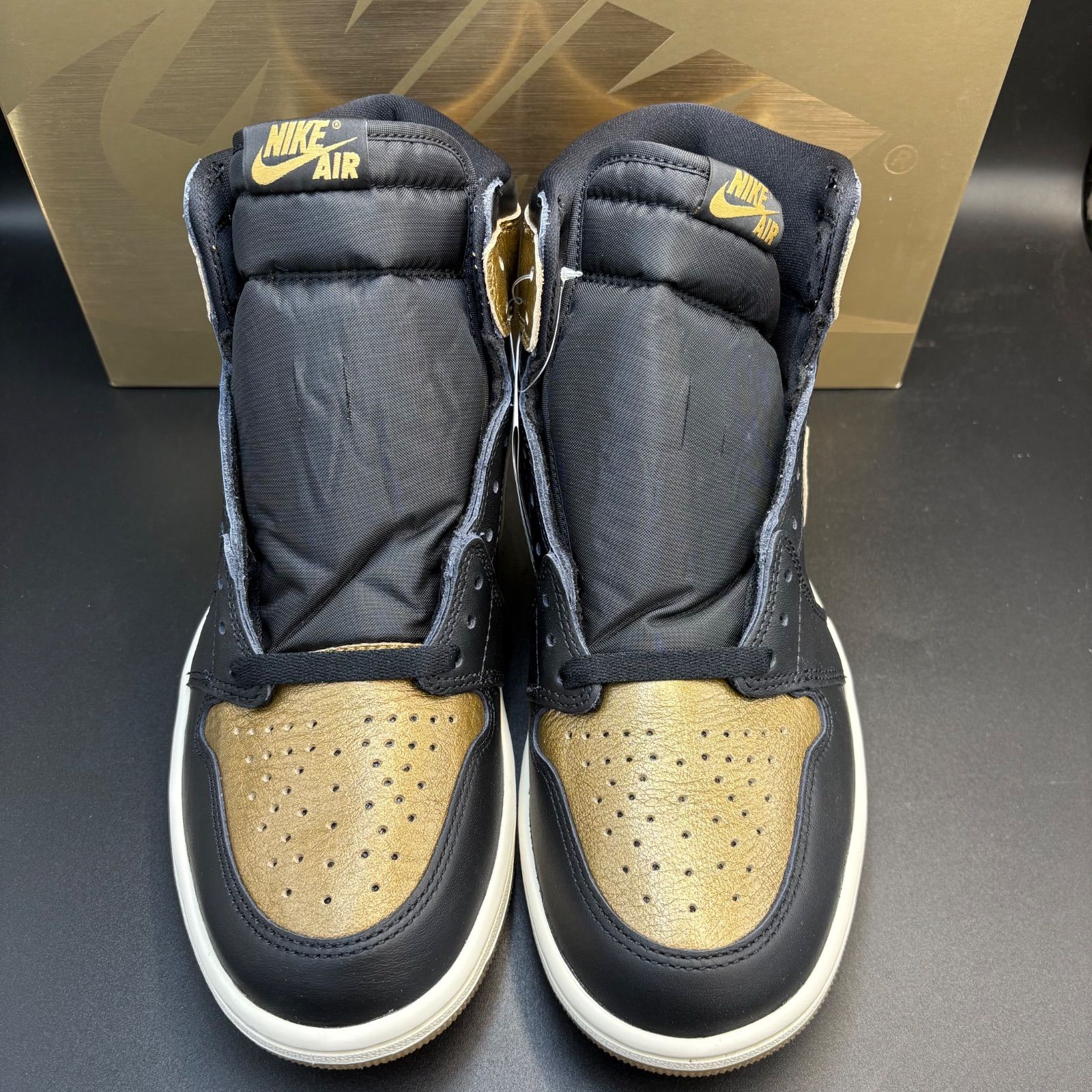 27 cm Nike Air Jordan 1 Retro High OG Black and G ナイキ エアジョーダン1 レトロ ハイ ブラック アンド ゴールド DZ 5485-071 スニーカー