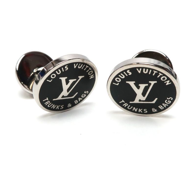 美品 ルイヴィトン カフリンク・LV アワード シルバー M00912