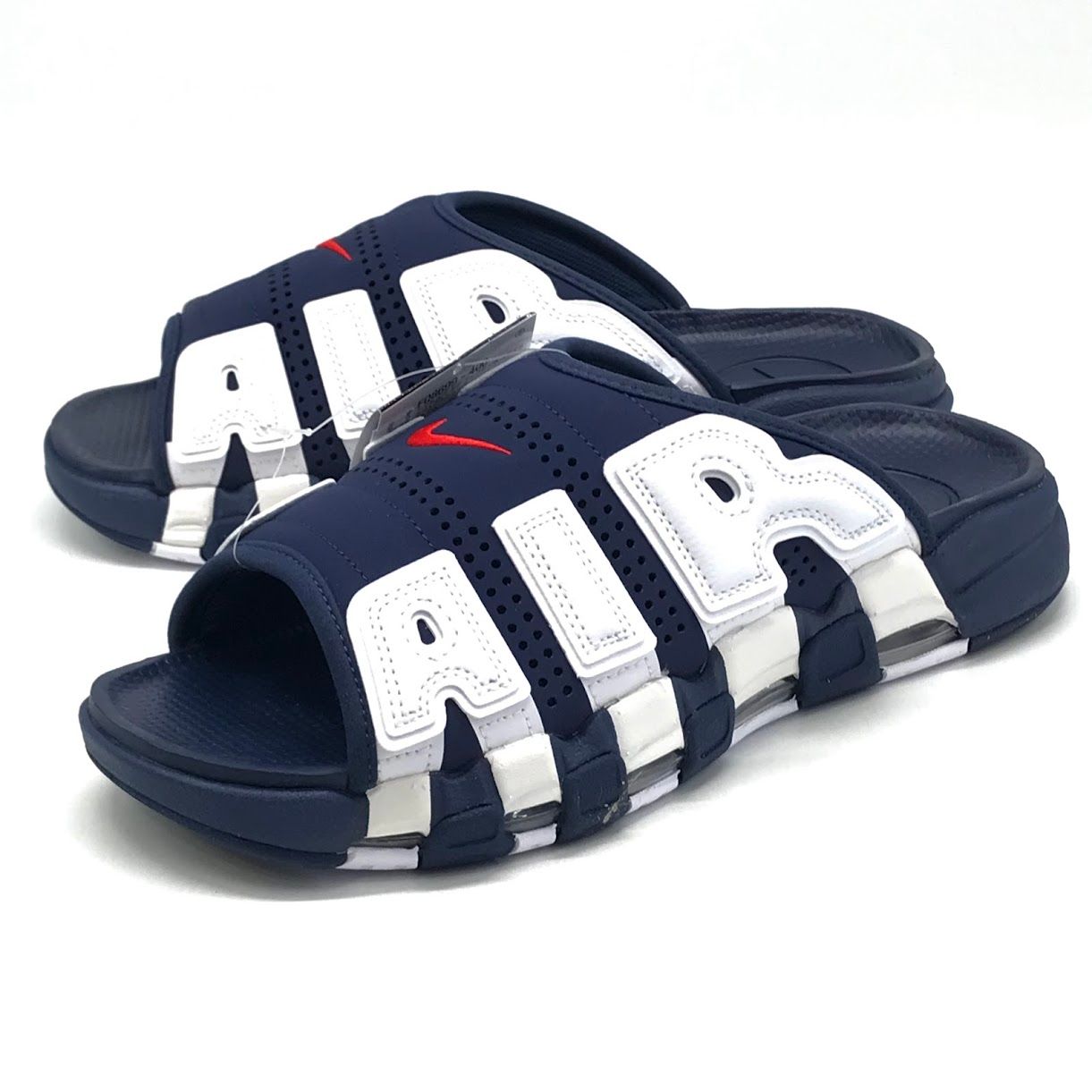 倉吉店 NIKE | ナイキ サンダル AIR MORE UPTEMPO SLIDE OLYMPIC モアテン FQ8699-400 ネイビー 29cm 126