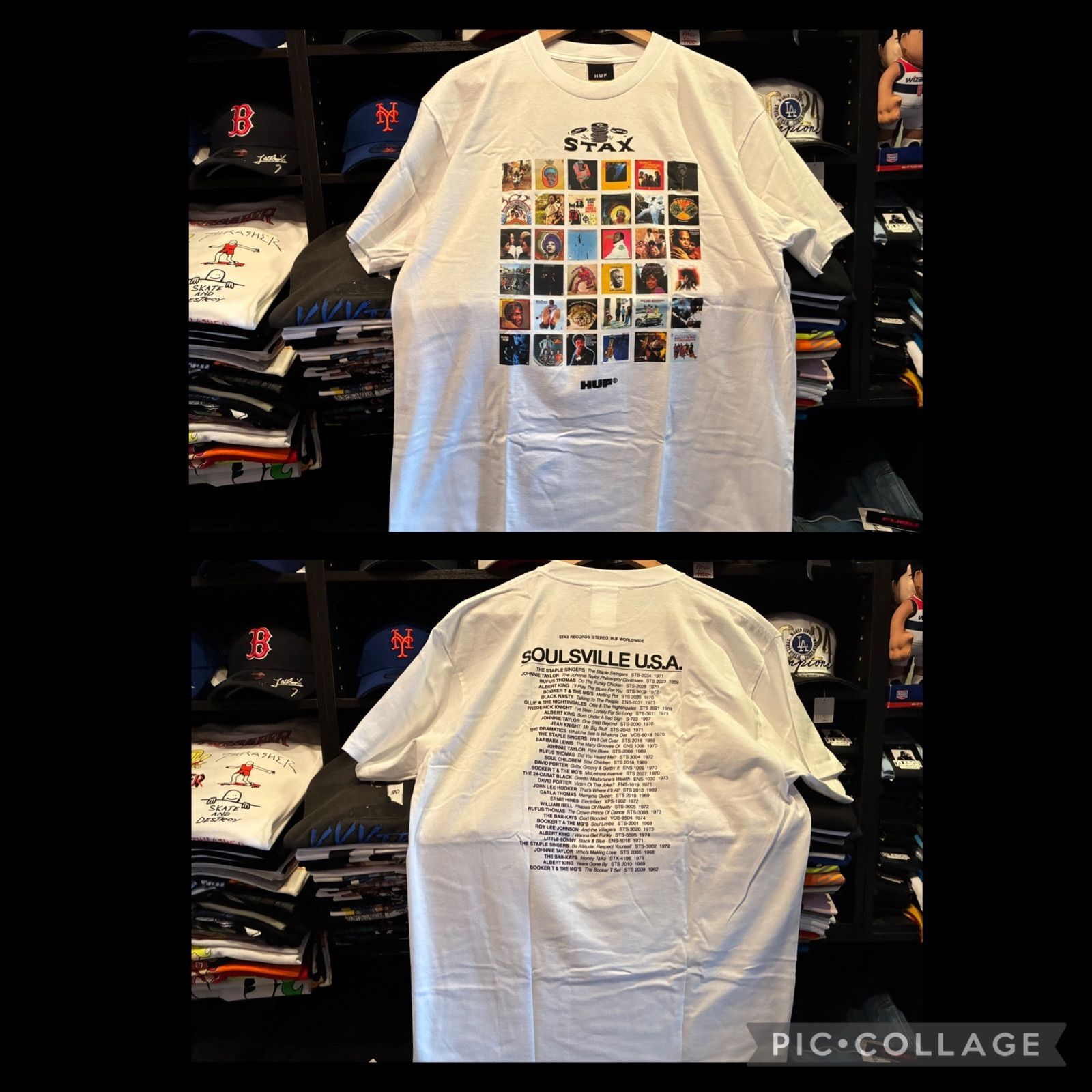 HUF X STAX SOULSVILLE USA TEE WHITE Lサイズ ¥7480 ＋ 送料¥550 