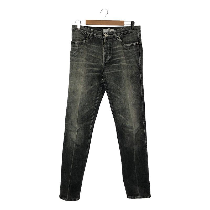 SAINT LAURENT ブラック ストレートデニム SAINT LAURENT ブラック ストレートデニム SAINT LAURENT】ストレート