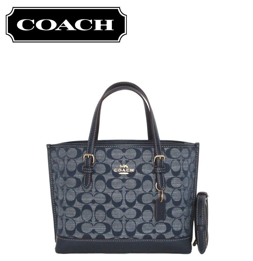 コーチハンドバッグ CH228 デニム 2WAYバッグ ショルダーバッグ コーチハンドバッグ CH228 デニム 2WAYバッグ ショルダーバッグ
