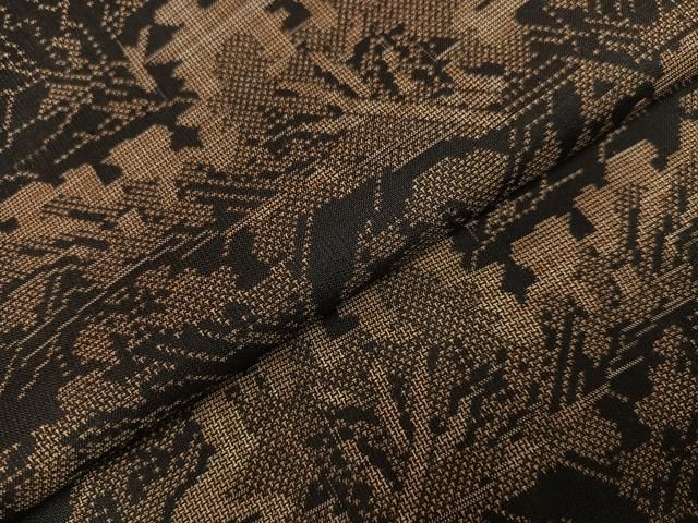 風景草木文 正絹