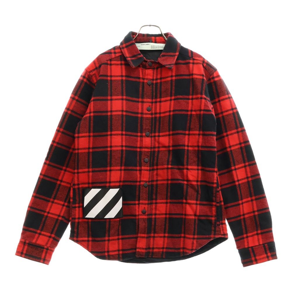 OFF-WHITE (オフホワイト) 18AW Flannel Shirt 裏地キルティング 