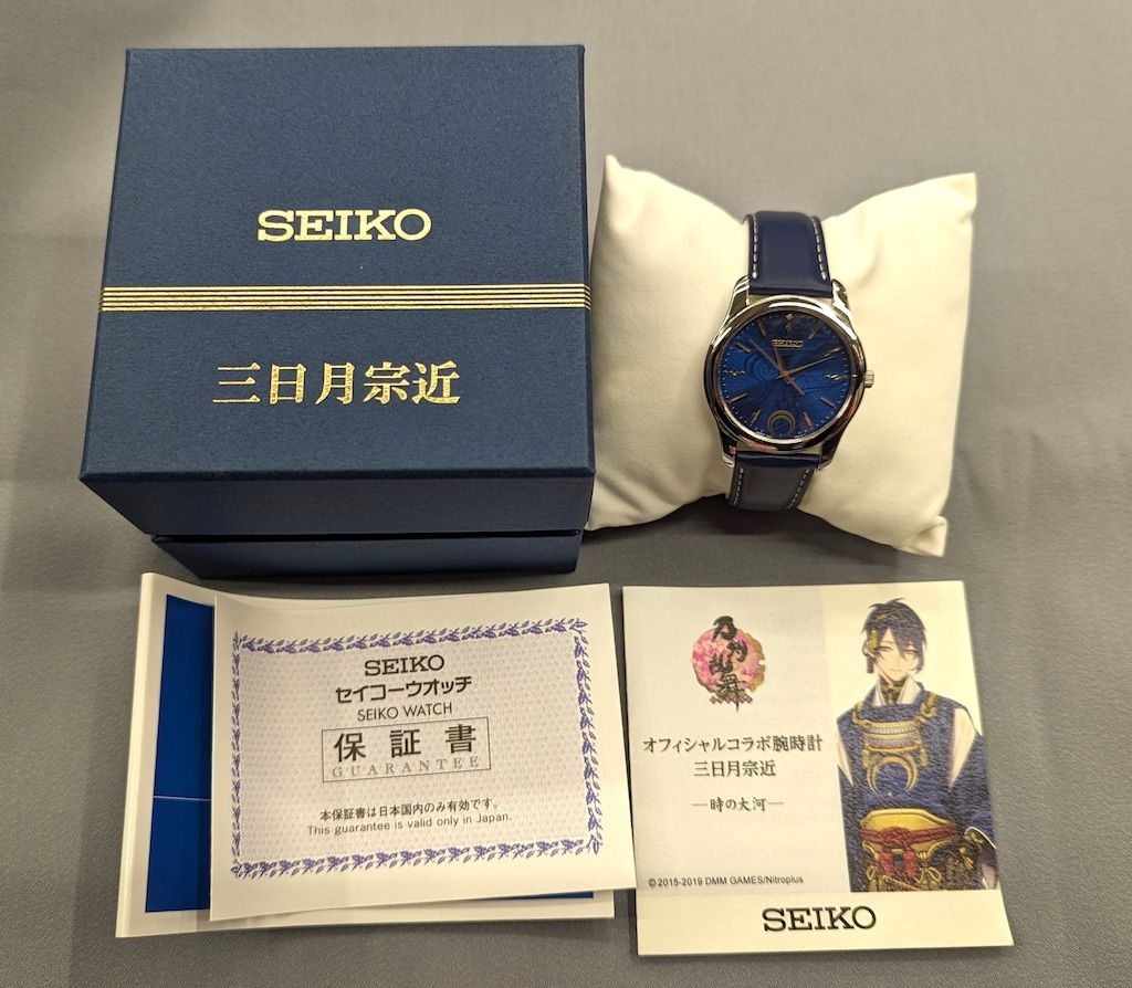 三日月宗近 ～時の大河～ オフィシャルコラボ腕時計 刀剣乱舞 SEIKO プレミコ】刀剣乱舞-ONLINE- セイコーコラボ腕時計 三日月宗近 〜時の