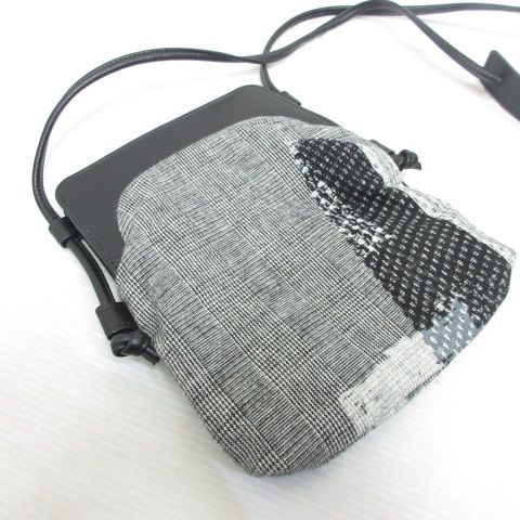 Y's ヨウジヤマモト がま口 ショルダーバッグ ドット柄 ワイズ Y's 25SS COLLAGE PRINT METAL CLASP BAG S ショルダー