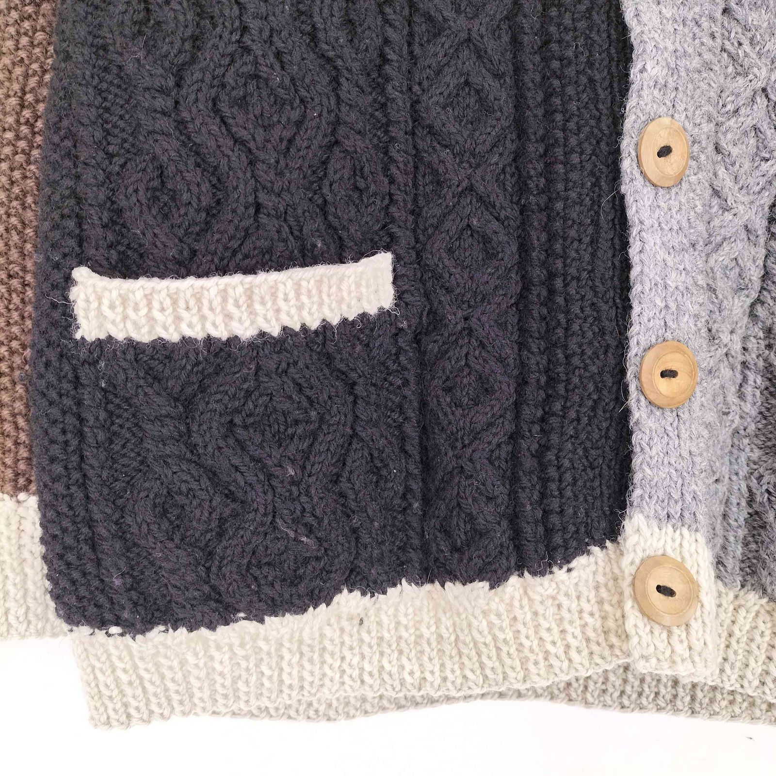 インバーアラン INVERALLAN クレイジーパターンハンドニット