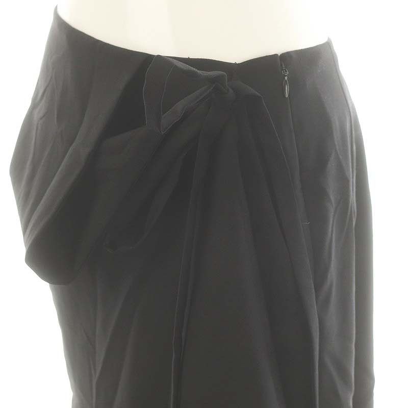 エンフォルド ENFOLD ダブルクロスドレープスカート ロング 38