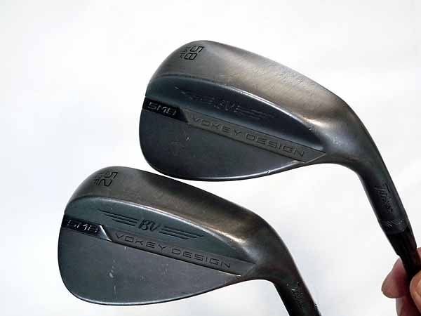 タイトリスト 限定品 SM8 オールブラック ウェッジ スチール 52/12F/58/14K 2本セット