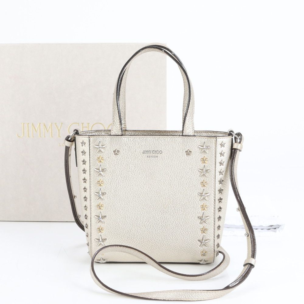 美品】 ジミーチュウ ペガシ ミニ スタッズ ハンドバッグ 2way 人気