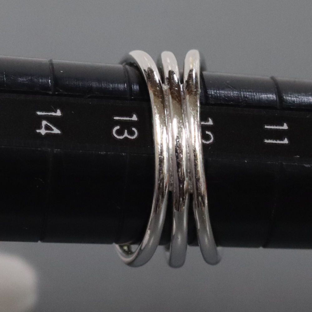 リング(指輪)ビービージー 750ペリドットサファイアダイヤモンドリング 7.8g #13