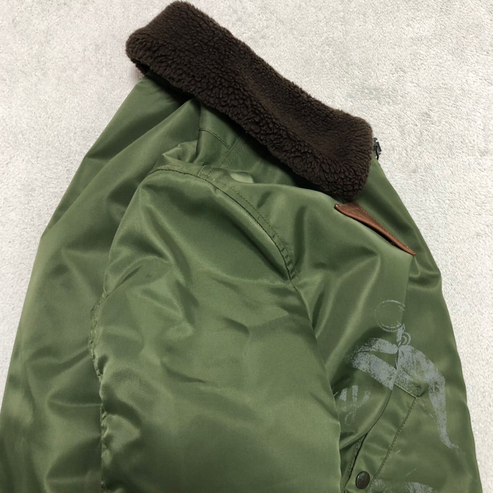 CALEE B-15A フライトジャケット ボンバージャケット ピンナップガール