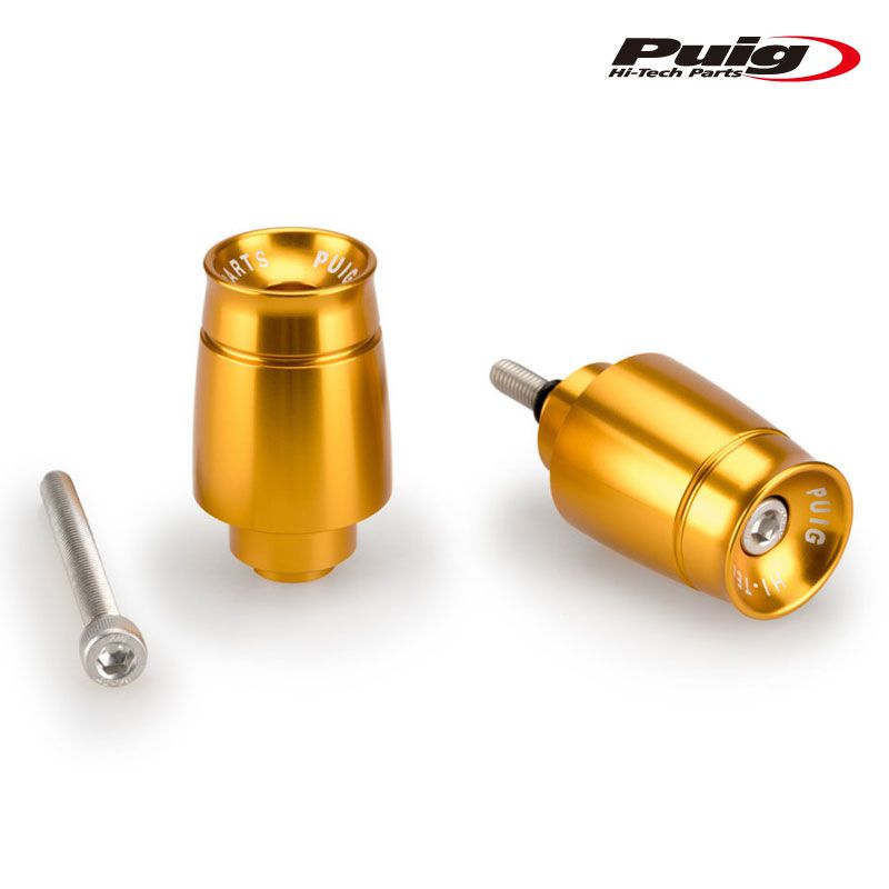Puig 21009O SHORT BAR ENDS WEIGHTS WITH RIM [GOLD] HONDA CB1000R (08-16) CB1000R BLACK EDITION (21-25) ハンドルバーエンド プーチ