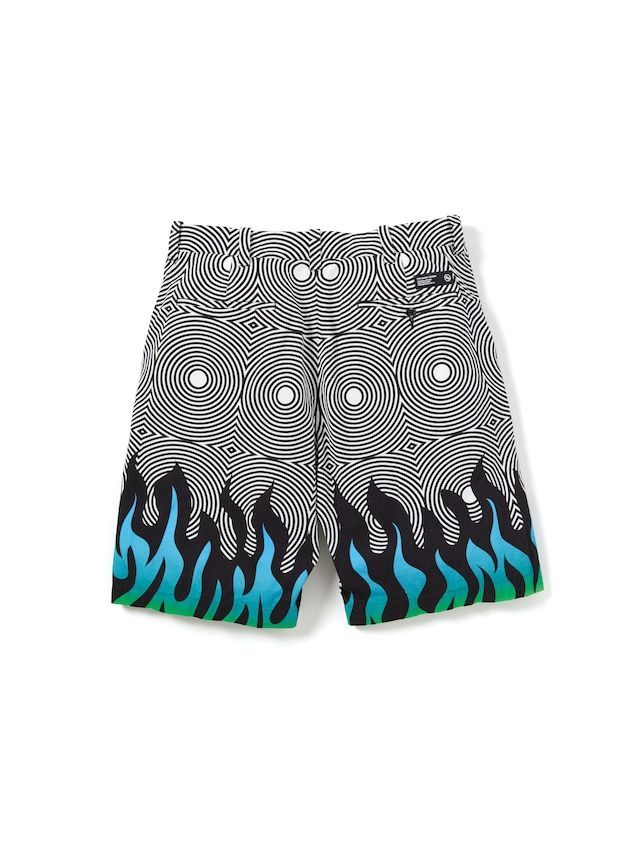 NEIGHBORHOOD NH X DSC . FLAMEPATTERN SHORT PANTS パンツ 231UTDSN ...BLACKM