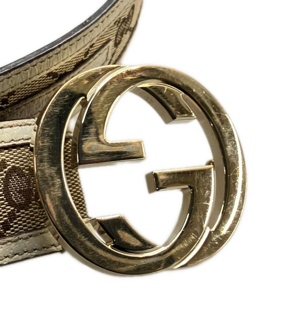 グッチ ベルト GGキャンバス 114876 493949 85 34 メンズ GUCCI - メルカリ