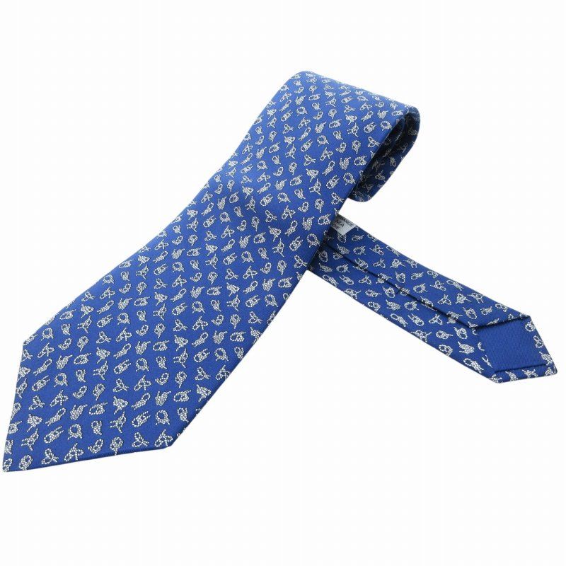 【美品】HERMES エルメス ネクタイ シルク 美品 エルメス HERMES ネクタイ シルク ライトブルー H柄 - メルカリ