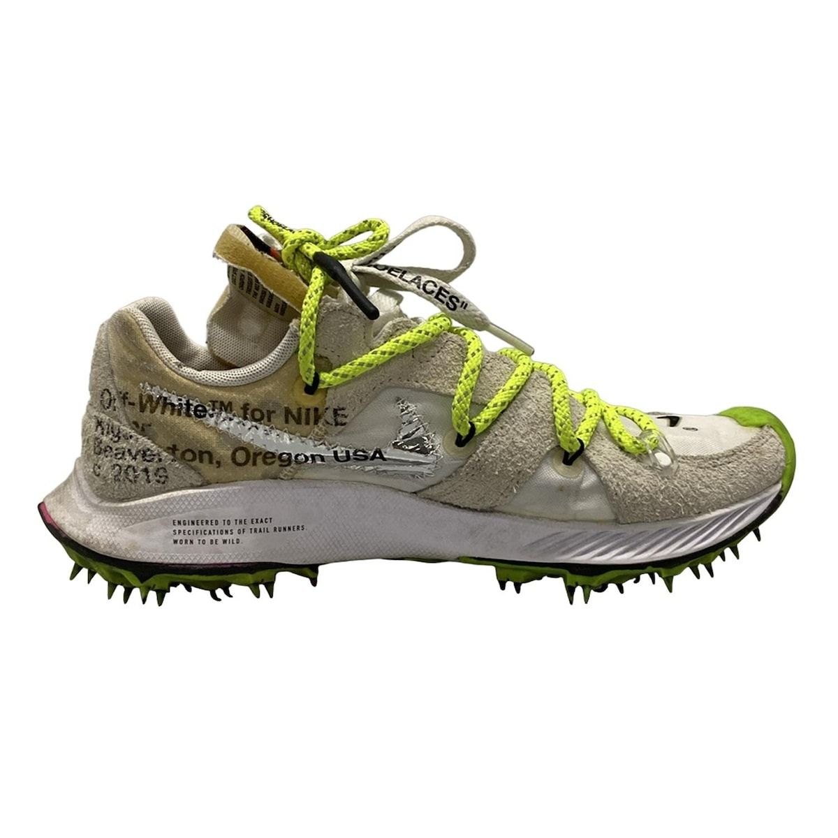 コラボ限定 NIKE ナイキ スニーカー 22.5cm レディース ZOOM TERRA KIGER 5|ズーム テラ カイガー 5 CD8179-100 白×ライトグレー×ライトグリーン